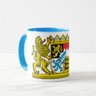 edle Tasse mit bayerischem Staatswappen