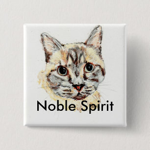Edler Geistkatzenknopf Button