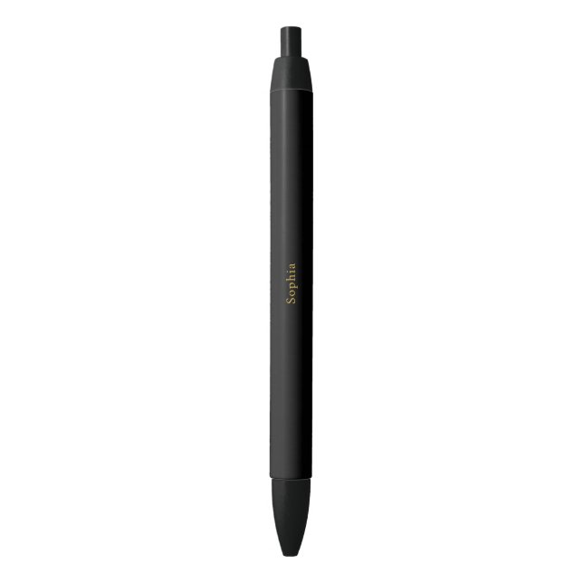 Edler schwarzer Stift mit individuellem Namen für  (Vorderseite Vertikal)
