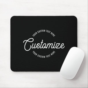 Edler stilvoller kursive und moderner kreisförmige mousepad