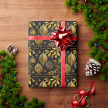 Edles Weihnachtspapier mit Weihnachtskugeln