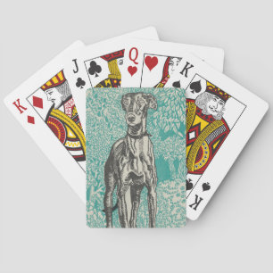 Edles Windhund-Design: Der Windhund (1912) Spielkarten