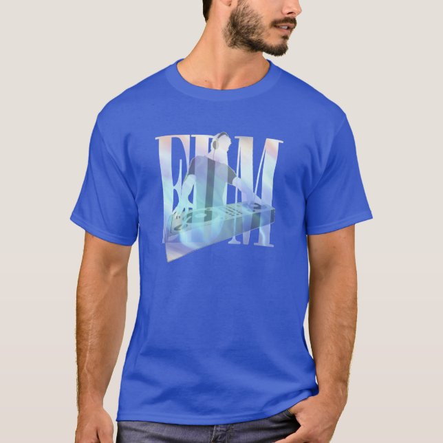 EDM DJ ELECTRIC BLUE T-Shirt (Vorderseite)