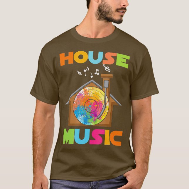 EDM House Music Party DJ Konzert T-Shirt (Vorderseite)