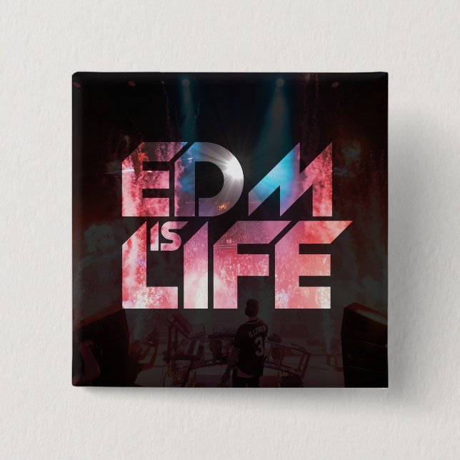 EDM ist LEBEN Button (Vorderseite)