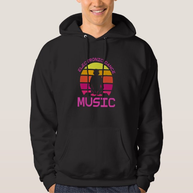 Edm Rave Dj Electronic Dance Music Hoodie (Vorderseite)