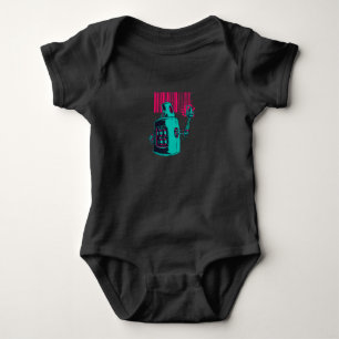 EDM Techno Grafi Robot Dance Rave Music Funny Gift Baby Strampler