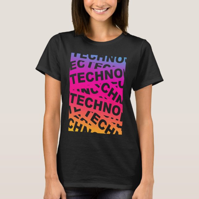 EDM Techno Music Festival Rave Party Trance Raver T-Shirt (Vorderseite)
