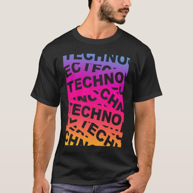 EDM Techno Music Festival Rave Party Trance Raver T-Shirt (Vorderseite)
