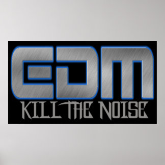EDM tötet den LÄRM Poster