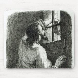 Edmond Dantes eingesperrt im Chateau d'If Mousepad