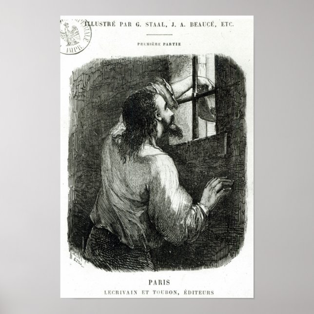 Edmond Dantes im Schloss von If inhaftiert Poster (Vorne)