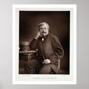 Edmond de Goncourt (1822-96) von 'Galerie Contemp Poster