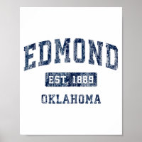 Edmond Oklahoma Ok Vintage Etablierte Sport Desi