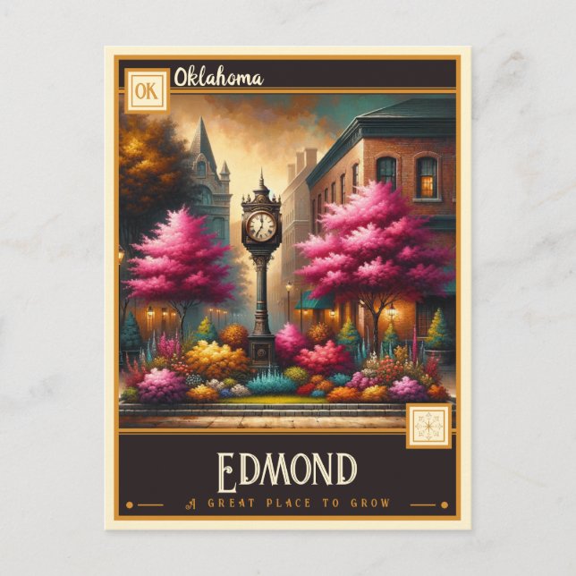 Edmond, Oklahoma | VINTAG Postkarte (Vorderseite)