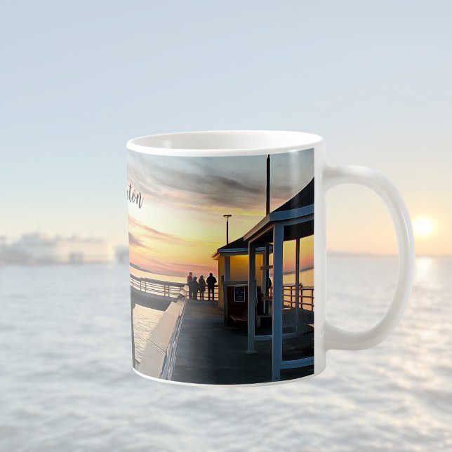 Edmonds Washington Pier bei Sunset Kaffeetasse (Von Creator hochgeladen)
