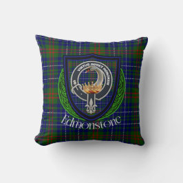 Edmonstone Scottish Clan Tartan & Crest Kissen