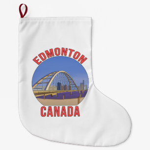 Edmonton Alberta Kanada Großer Weihnachtsstrumpf