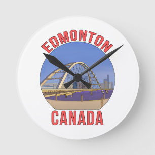 Edmonton Alberta Kanada Runde Wanduhr