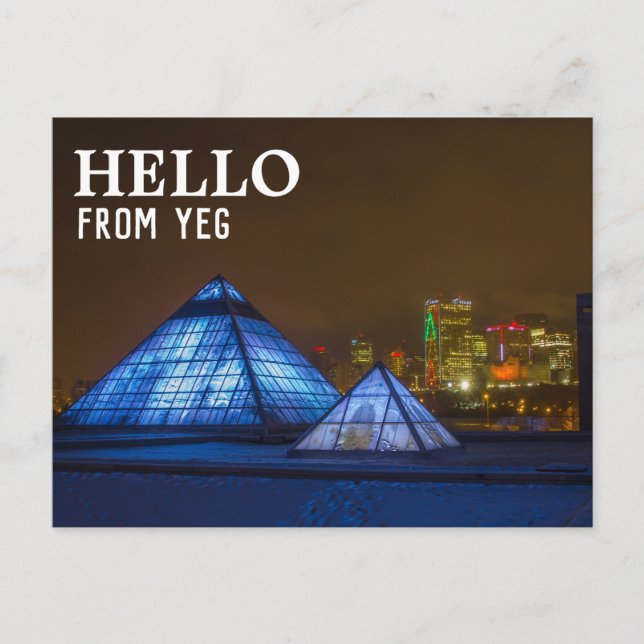 Edmonton, Alberta Postcard | Hello From YEG Postkarte (Vorderseite)