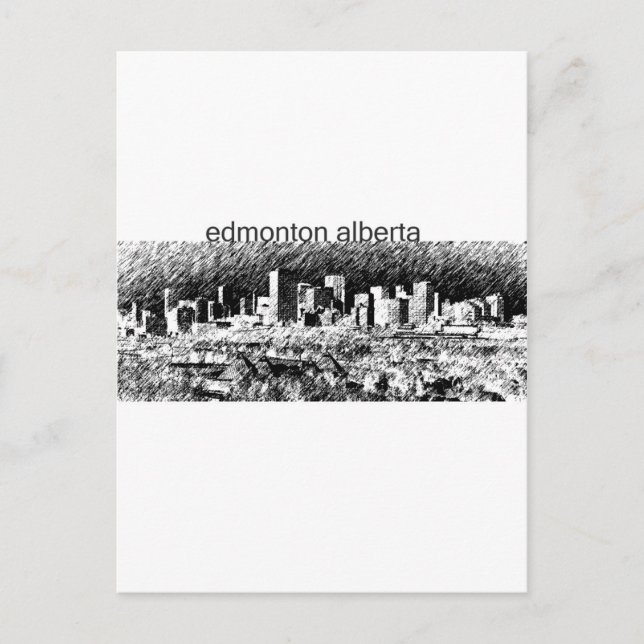 Edmonton Alberta Postkarte (Vorderseite)