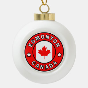 Edmonton Canada Keramik Kugel-Ornament