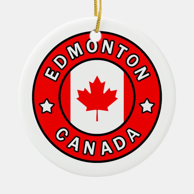 Edmonton Canada Keramikornament (Vorne)
