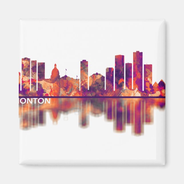 Edmonton Canada Skyline Magnet (Vorne)