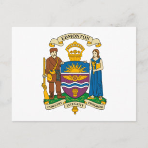 Edmonton Coat of Arms Postcard Postkarte