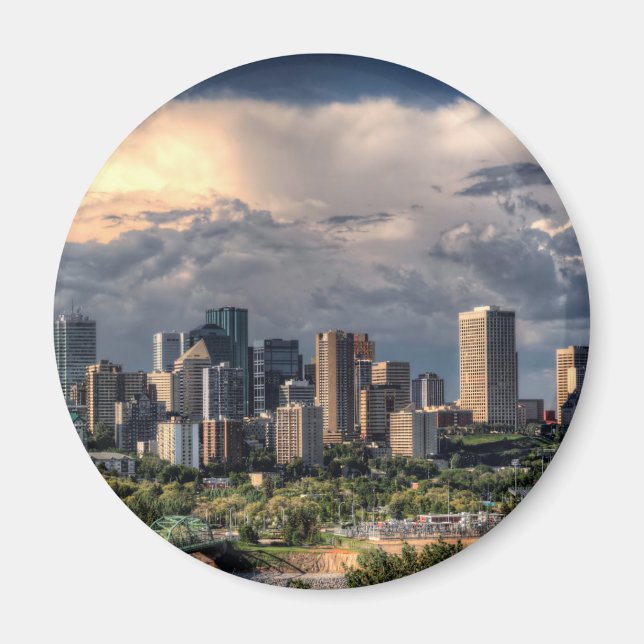 Edmonton, kanadische Skyline Magnet (Vorne)
