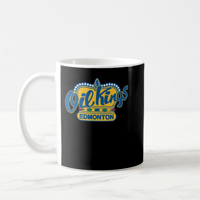 Edmonton Oil Kings Hockey Classic T Shirt Kaffeetasse (Links)