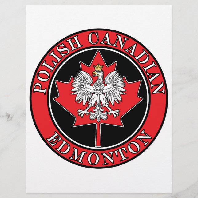 Edmonton Round Polish Canadian Leaf Flyer (Vorne)