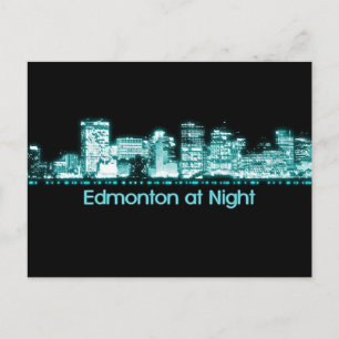 Edmonton Skyline Postkarte