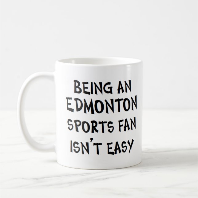 Edmonton-Sportfan, zu sein Kaffeetasse (Links)