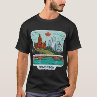 Edmonton Stadtbild T-Shirt
