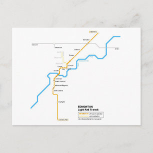 Edmonton U-Bahn-Postkarte Postkarte