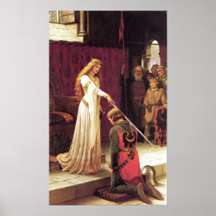 Edmund Blair Leighton: Das Akkoladen-Plakat Poster