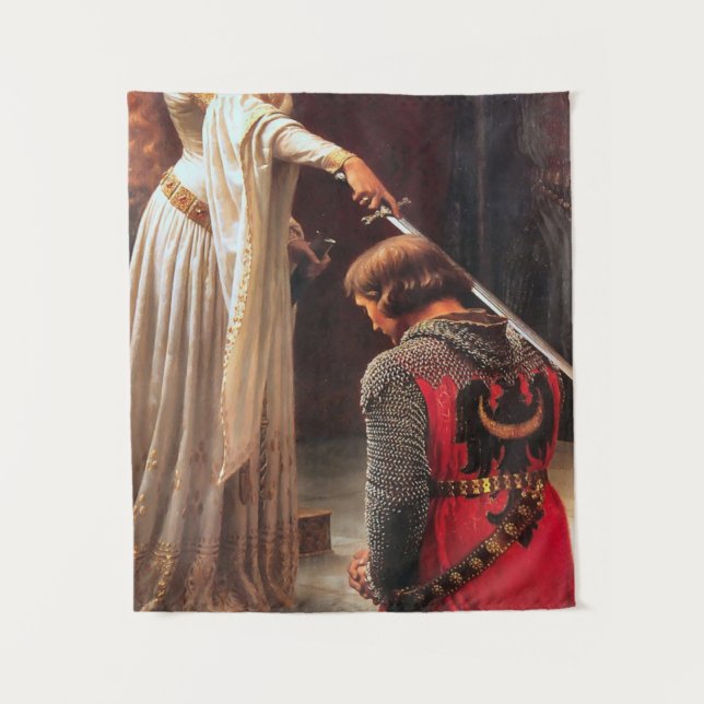 Edmund Blair Leighton - Die Akkolade Wandteppich (Vorderseite)