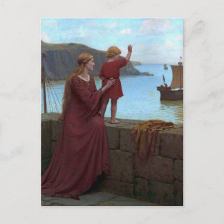 Edmund Blair Leighton - Farewell Postcard Postkarte