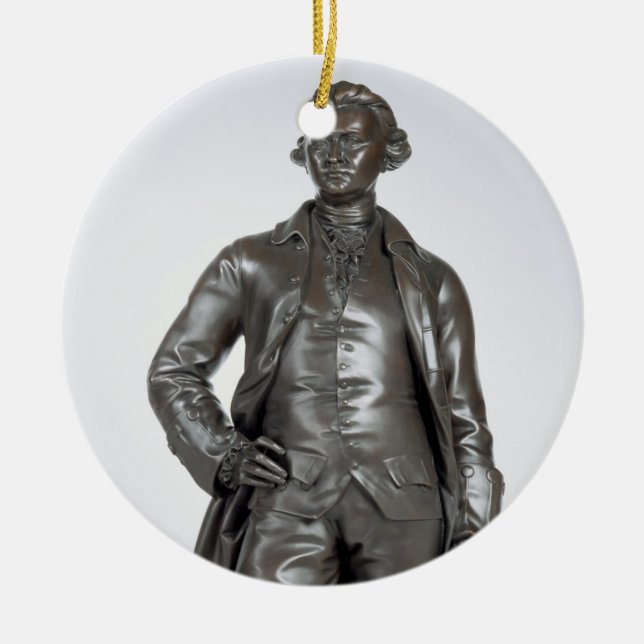 Edmund Burke (1729-97) 1865 (Bronze) Keramik Ornament (Vorne)