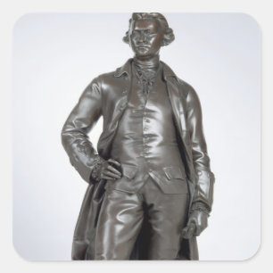 Edmund Burke (1729-97) 1865 (Bronze) Quadratischer Aufkleber