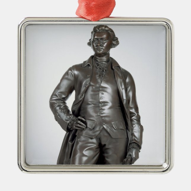 Edmund Burke (1729-97) 1865 (Bronze) Silbernes Ornament (Vorne)