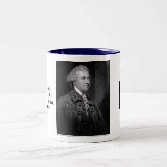 Edmund Burke Zweifarbige Tasse (Mittel)