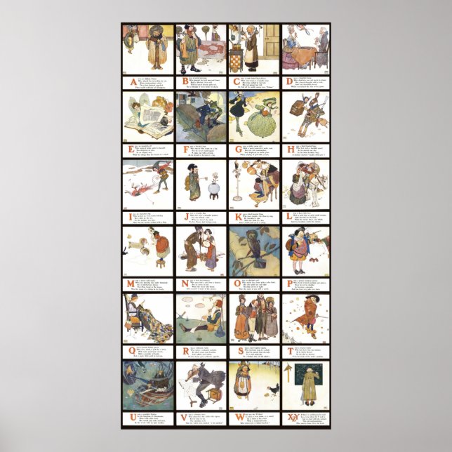 Edmund Dulac Alphabet Poster (Vorne)