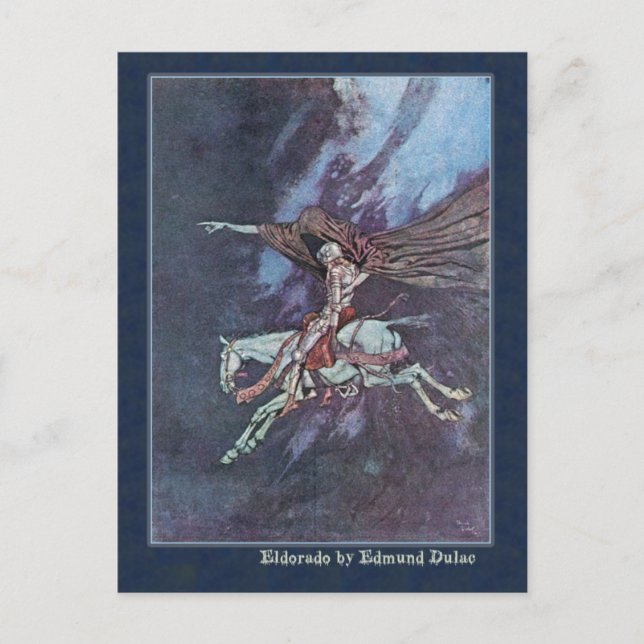 Edmund Dulac Illustrates Edgar Allan Poe Postkarte (Vorderseite)