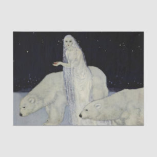 Edmund Dulac Schneekönigin Malerei Seidenpapier