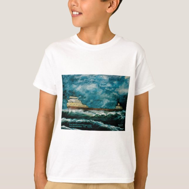 Edmund Fitsgerald 1996 mit Text T-Shirt (Vorderseite)