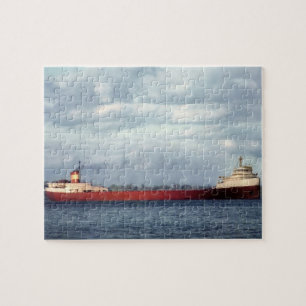 Edmund Fitzgerald auf dem St. Clair River Puzzle