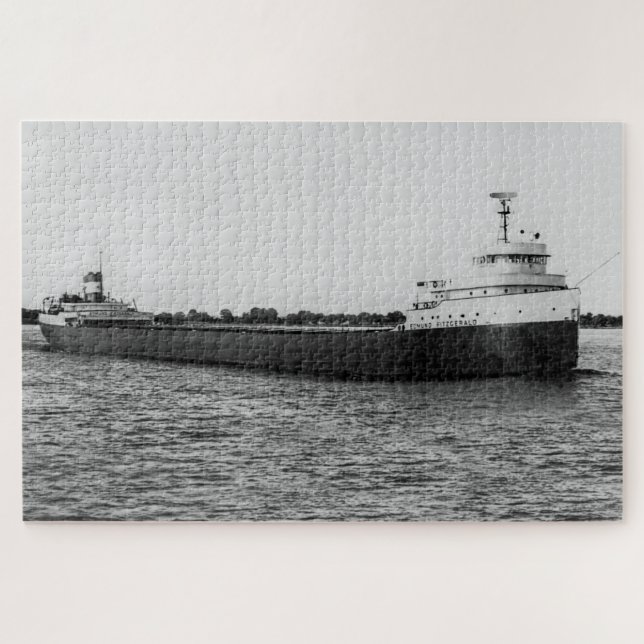 Edmund Fitzgerald auf St. Clair River Original Puzzle (Horizontal)