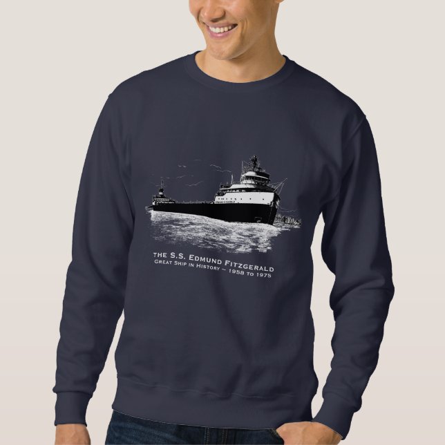 Edmund Fitzgerald ~ Großes Schiff in der Geschicht Sweatshirt (Vorderseite)